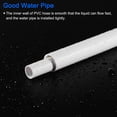thumbnail image 5 of Unique Bargains 10mm ID 12mm OD 500mm White PVC Pipe Round Rigid Plastic Tube for Water Pipe, 5 of 5