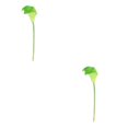 thumbnail image 1 of kurtrusly Wedding Decor With Simulated Calla - Choose Variety Of Colors And Styles With High 3D And Simulation Durable PU Tender green 2PCS, 1 of 6