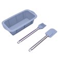 thumbnail image 1 of SMihono Kitchen Organizers and Storage Stainless Steel Silicone Baking Set Square Cake Mold Scraper Oil Brush 3PCS/set Kitchen Gadgets Must Have 2023, 1 of 1