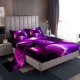thumbnail image 1 of Boys Gaming Bed Sheets Set King Size Video Game Bedding Set for Boys Girls Kids,Gamer Console Sheets Purple Pink Lightning Fitted Sheet Set Bedroom Decor with 2 Pillowcases, 1 of 5