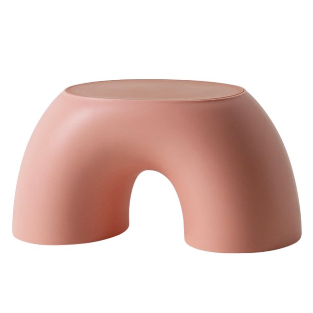 Esquirla Household Small Stool Practical Home Footboard Furniture Seat Chair Pink