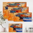 thumbnail image 4 of Designart Boats In The Harbor During Warm Colourd Sunset I Canvas Wall Art, 4 of 4