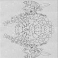 thumbnail image 1 of Ahgly Tapis d'Intérieur Lavable en Machine Carré Transitionnel Gris Platine, 4 Pieds Carré, 1 of 7
