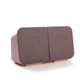 thumbnail image 3 of 2 Compartment Hanging Storage Box Space Saving Makeup Holder For Cotton Pads Sponge Beauty Hair Ties, 3 of 4