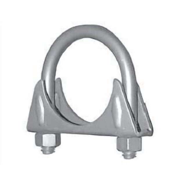 Nickson Exhaust Clamp 00104 With Hex Nuts; 2-1/4 Inch Diameter; Heavy Duty; Stainless Steel; Single