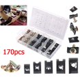 thumbnail image 1 of 170Pc Universal U Clip Nut Screw Kit Car Vehicle Bumper Dash Door Panel Interior, 1 of 10