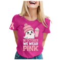 thumbnail image 3 of TSADFHJI Hauts Habillés d'Hiver pour Femmes Mode Décontractée Imprimée Col Rond Manches Courtes Chandail T-Shirt L, 3 of 6
