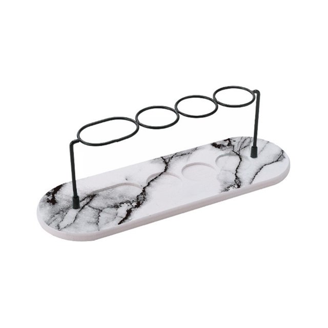 Diatomite Quick-Dry Toothbrush Holder - Bathroom Countertop Absorbent Mat for Oral Care Essentials