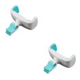 thumbnail image 2 of crativent Automotive Smartphone Holder Portable Rubber Lining Removable Rotatable Stand Bracket Rack for 3.5 to 6-inch Phones White Blue 2Set, 2 of 6