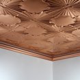 thumbnail image 2 of Fasade Art Deco Decorative Vinyl Ceiling Panel 2ft x 4ft 5 Pack Polished Copper, 2 of 5