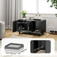 thumbnail image 3 of PawHut Meuble Cache-Litière pour Chat, Table d'Appoint pour Chat avec Grattoir, Noir, 3 of 10