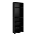 thumbnail image 4 of CorLiving Teo Engineered Wood 5-Tier Adjustable Shelf Adult Bookcase, Black, 4 of 9