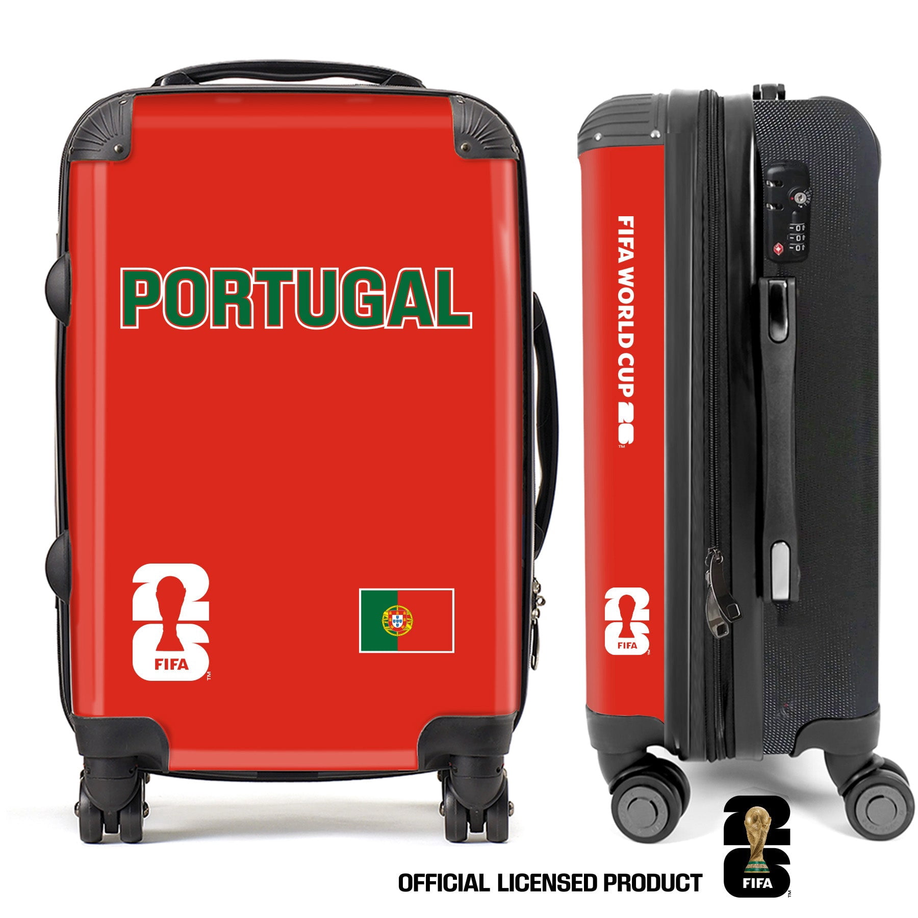 Portugal2 FIFA World Cup 2026™ Carry On 20” Spinner Suitcase with TSA Lock