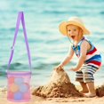 thumbnail image 1 of WIFKLSIIPG Colorful Mesh Beach Bags Portable Foldable Sea Bag with Adjustable Carrying Straps Toy Storage Bag Beach Bags, 1 of 4