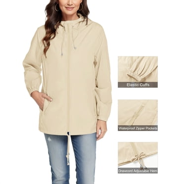 EGNMCR Surchemise à Carreaux pour Femme, Veste à Capuche en Molleton à Manches Longues Boutonnée, Manteau Chaud Femme Imperméable Uni Coupe-Vent Ample avec Poche Manteau Veste en nylon pour Femme