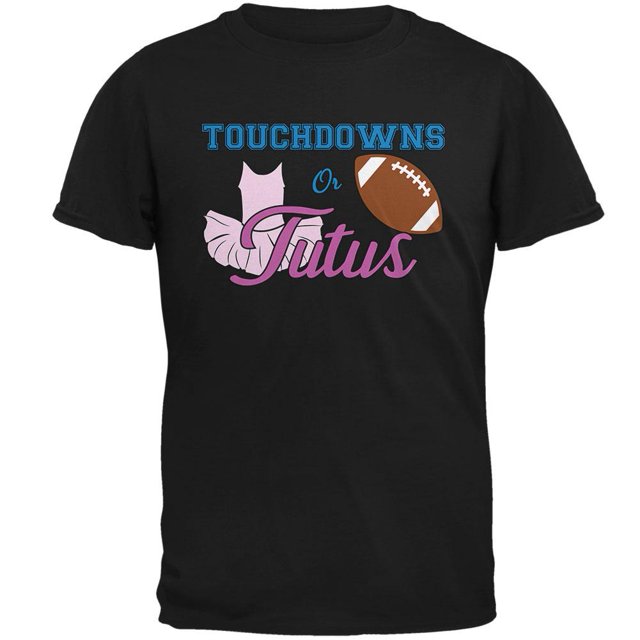 T-shirt de Football pour Hommes avec Révélation de Genre, Touchdowns Ou Tutus