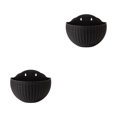 thumbnail image 4 of Youkk Easy To Install Double-layer Plastic Flowerpot For Walls Drainage Flower Pot Black 2Set, 4 of 6
