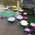 thumbnail image 3 of MesaSe 1Pc Simulation Lotus Flower Mini Artificial Pond DIY Home Fish Tank Decoration Peach Red, 3 of 13