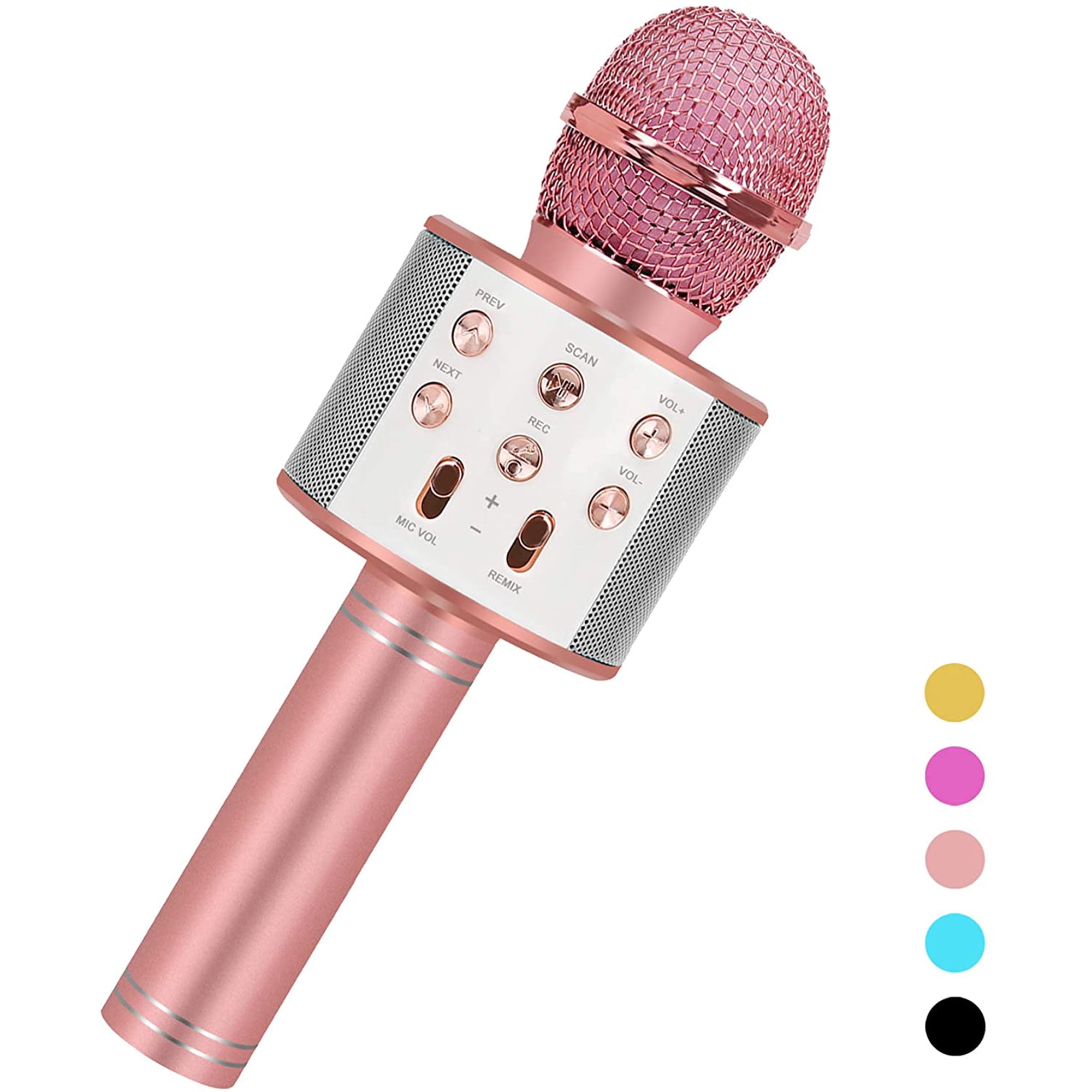 Microphone Karaoké Éducatif Enfant Bleu - Jouet Chant Sans Pile Pour Filles Et Garçons Micro Enfant Créativité
