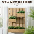 thumbnail image 4 of Outsunny Jardinière de Jardin Murale avec Treillis pour Patio, Véranda, Balcon, 4 of 10