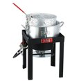 thumbnail image 2 of FEASTO Ensemble de Friteuse à Poisson au Propane pour l'Extérieur de 10 QT, Casserole Profonde au Propane pour l'Extérieur avec Panier, Régulateur Réglable, Friteuse à Gaz de 50 000 BTU, Cadre sur Pied, Cuiseur à Poisson, Cuisson Extérieure, 2 of 4