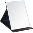 thumbnail image 1 of Miroir de Maquillage Pliable en Cuir PU avec Support Réglable pour un Usage Personnel, Voyage, 1 of 6