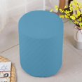 thumbnail image 3 of DOLITY Housses de Pouf Lavables en Machine Housse de Repose-Pieds Housse de Pouf pour Salon Bleu, 3 of 8