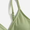 thumbnail image 5 of MIASHUI Girls Swimsuit Bikini Set Bathing Suits Two Piece Solid Color Swimwear Bathing Suit,Green,12-14 Years, 5 of 5