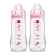 thumbnail image 1 of MAM Easy Active Bottle 2x11oz Bottles, Pink, 1 of 6