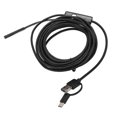 thumbnail image 4 of USB Endoscope, 5.5mm Diameter 3 In 1 IP67 Waterproof 67 Degree View 640 X 480 Resolution Snake Camera 6Pcs LED Lights Micro Interface USB Interface Type C Borescope For Pipelines, 4 of 8