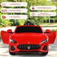 thumbnail image 4 of Gymax 12V Kids Ride On Car Licensed Maserati GranCabrio w/Remote Control & Music Red, 4 of 10