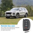 thumbnail image 4 of Jinnoda 4 Button Flip Folding Key Fob Case with Key Blank for Hyundai Tucson Sonata, 4 of 9