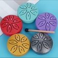 thumbnail image 4 of 3 Inch Mini Steel Tongue Drum, 6 Notes Handpan With Bag - Portable Healing Instrument For Meditation, Yoga, Gift, Stress Relief & Music Therapy, 4 of 8
