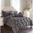 thumbnail image 1 of All Season 10-PIECE Bed in a Bag Infinity Collection Comforter Set Wrinkle Resistant Silky-Soft Includes Bed Sheet Set, Full/Queen, Gray, 1 of 5