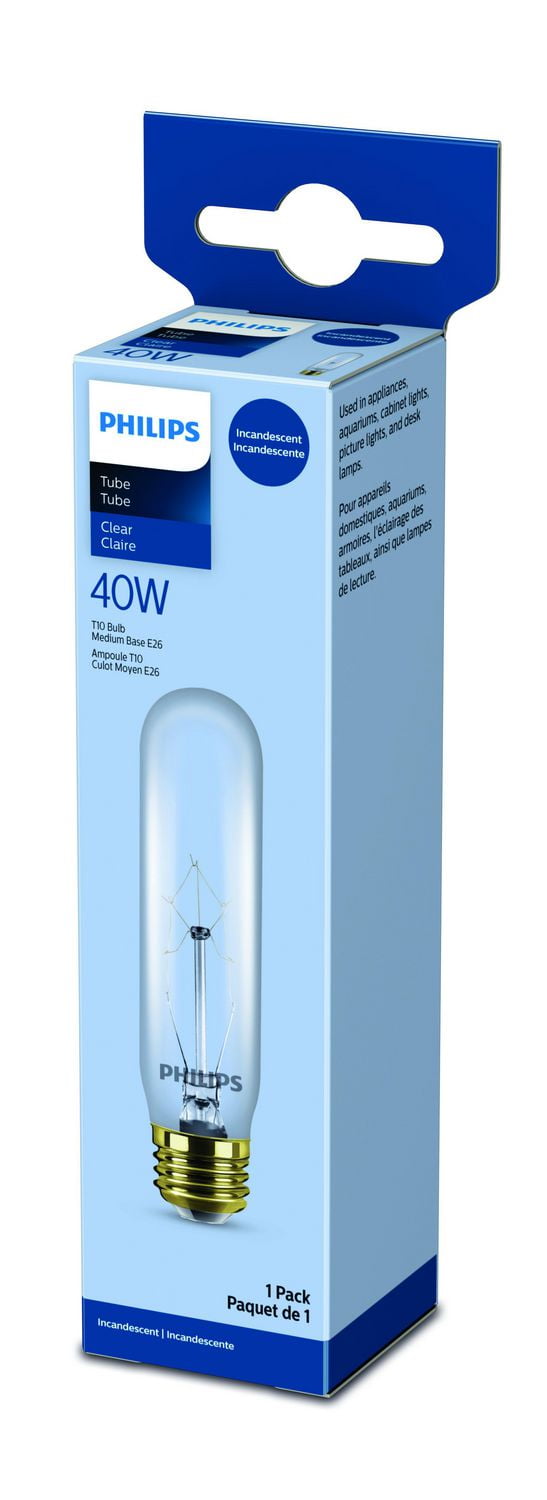 PHILIPS Ampoule T10 de 40W à culot moyen pour électroménager