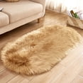 thumbnail image 1 of Agiferg Super Soft Faux Sheepskin Area Rugs For Bedroom Floor Shaggy Plush Carpet Faux Rug Bedside Rugs, 1 of 2