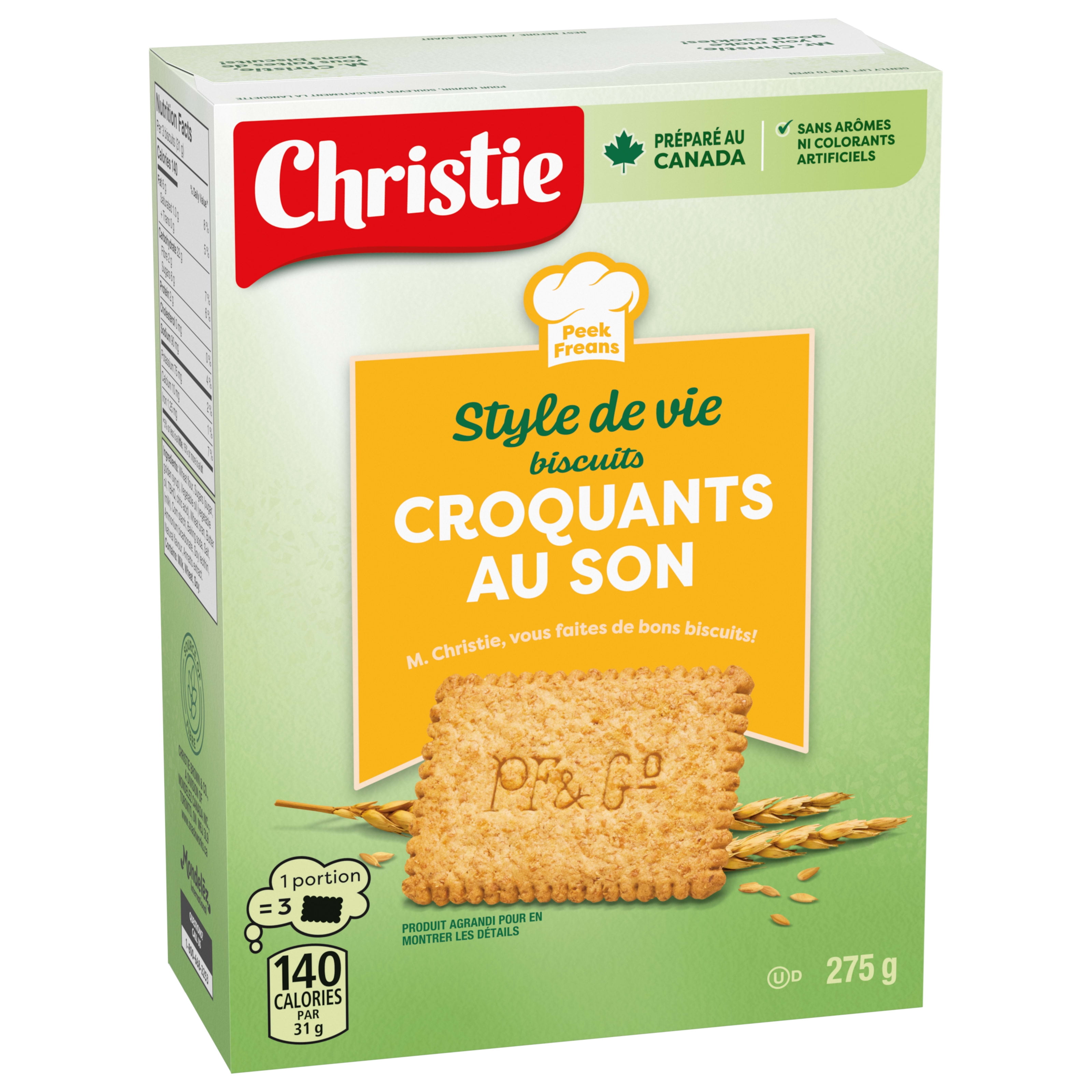 Biscuits Style de vie croquants au son de Peek Freans