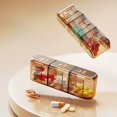 thumbnail image 2 of Mini Pill Box Morning Noon Evening 3-Compartment Portable Weekly Pill Organizer for Vitamins Supplements Medications  Compact Daily Pill Case Compatible with Standard Pills, 2 of 3