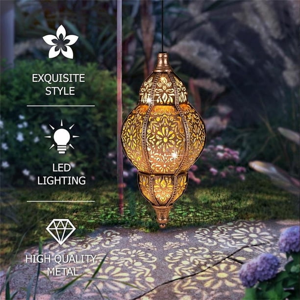 Solar Hanging Lantern With Hummingbird Design – Waterproof Solar Lights Outdoor For Garden, Patio, Pathway (Gift For Women)