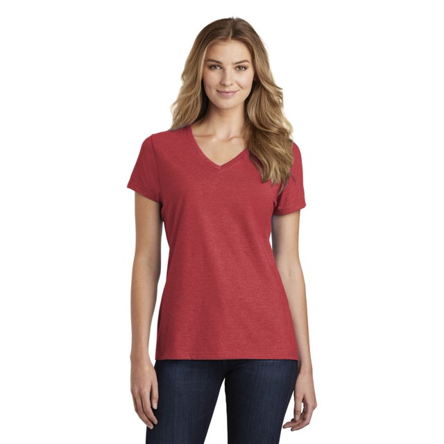 Port & Company Ladies 3 Pack Bundle Fan Favorite Blend V-Neck Tee, Multipack (Sizes XS - 4XL)
