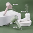 thumbnail image 4 of Amdohai Hand Mixer Double Stick Egg Beater Electric Portable Egg Whisk Cordless 3-speed Adjustable Stainless Steel Kitchen Blender Removable USB Egg Beater, 4 of 8