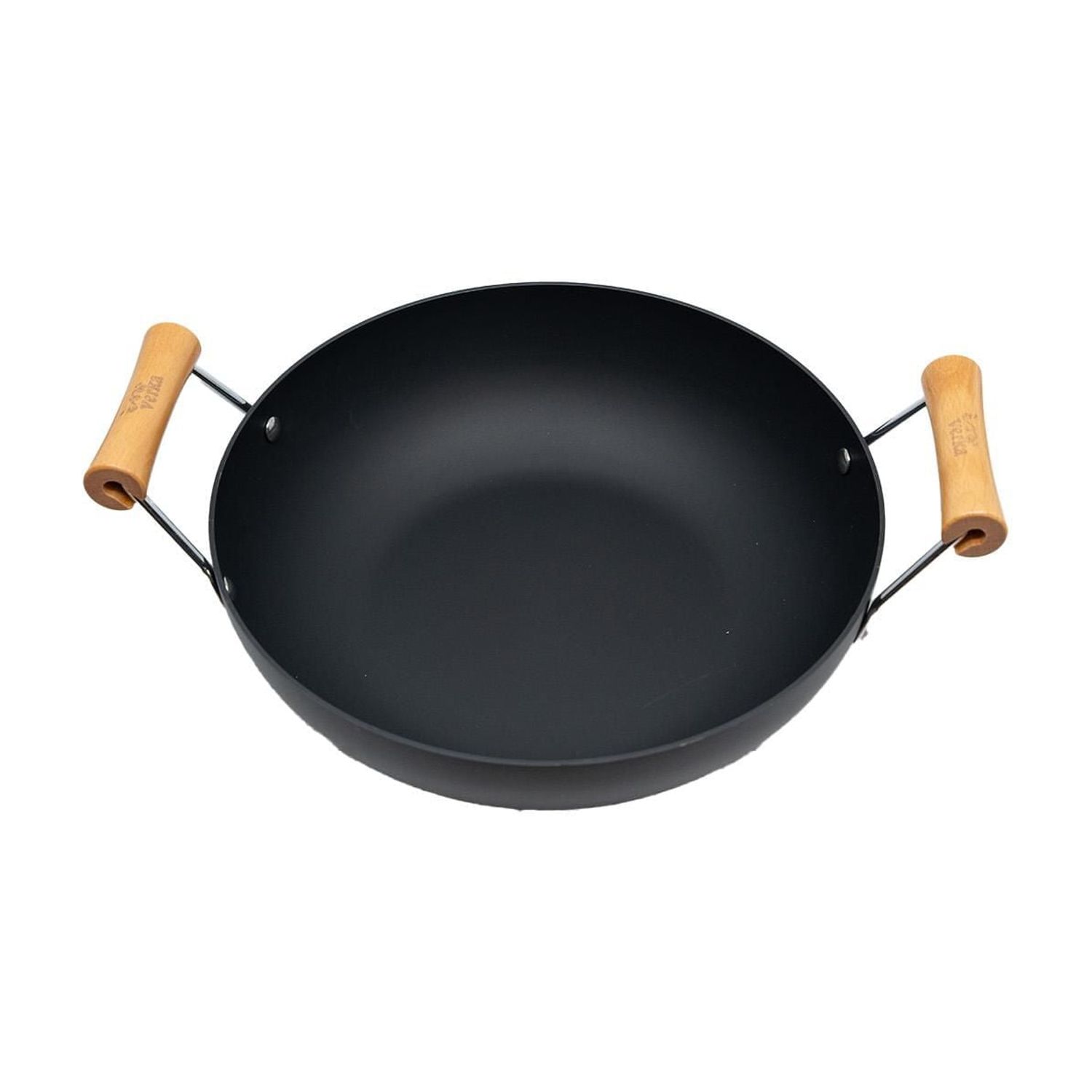 Verka Anodised Iron Wok, Karahi (Kadai), 30cm, With Lid