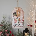 thumbnail image 3 of Northlight 19.5" Bonhommes de Neige Joyeux Noël Tag Mur Signe, 3 of 6