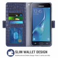 thumbnail image 2 of Case for Galaxy J7 2017, Pu Leather Cover, Mobile Phone Cover for Samsung Galaxy J7 2017, Wallet, Scratch-Resistant Magnetic Mobile Phone Pocket with Card Compartment, Blue, 2 of 7