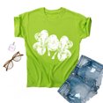 thumbnail image 4 of TopLLC St. Patrick's Day Patricks Day Chemises pour Femmes Hauts de Sarrau St Patricks Day Mode pour Dames St. Imprimé Manches Courtes Col Rond Chemise Femme Décontractée Ample, 4 of 4