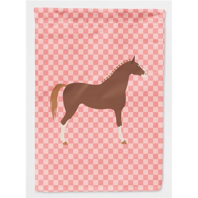 Carolines Treasures BB7909GF Hannoverian Cheval Rose Check Drapeau de Jardin