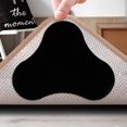 thumbnail image 1 of 12PCS Premium Cushioned Non-Slip Rug Pad Prevents Curling  Moving  Sliding  & Slipping - Anchors Carpet To Your Floor(White-Small), 1 of 9