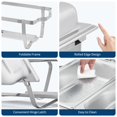 thumbnail image 3 of Ensemble Professionnel de Buffets à 3 Compartiments en Acier Inoxydable, Ensembles de Serveurs et Réchauffe-Buffets de 8 Qt, Plats Rectangulaires Anti-Frottement avec Couvercle et Poêles de Taille 1/3 pour Mariages, Fêtes, Usage Commercial, 3 of 8