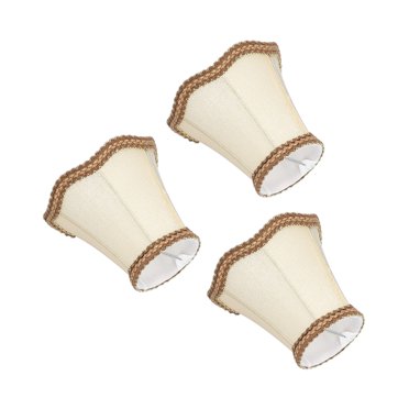 Abat-jour, 3 Pcs E14 Abat-Jour à Clipser en Tissu, Abat-Jour Créé Magistralement