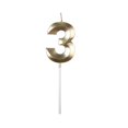 thumbnail image 1 of SHAGUOZHOU Dinner Candlesticks Advent And Holder Birthday Candles Extended Big Number Candle Multicolor 3D Design Cake Topper Decoration For Any Celebration, 1 of 8